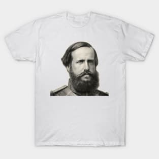 Face of the magnanimous Emperor Pedro II of the Empire of Brazil T-Shirt